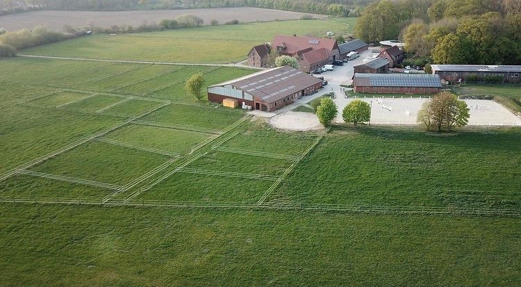 Luftaufnahme Reitanlage Mario Maintz